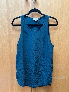 Wilfred 100% silk teal Tank Top size large